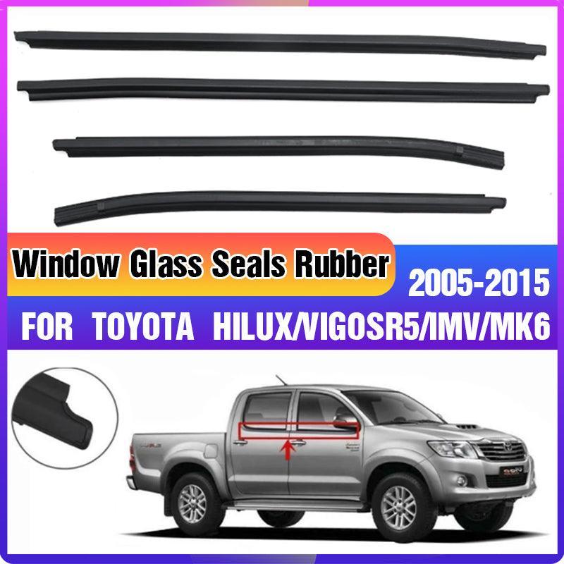 05-15 Toyota Hilux Double Cab Window Seals Rubber Weather Strip V528-HILUWINDOWGLASSBEAD-4PCS-870972