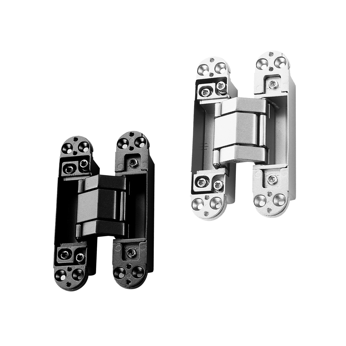 Hidden Invisible Door Hinge Concealed 3D Hinge Heavy Duty for Doors and Cabinets - Black V528-HINGE-BLACK-14-3-2PCS-161745