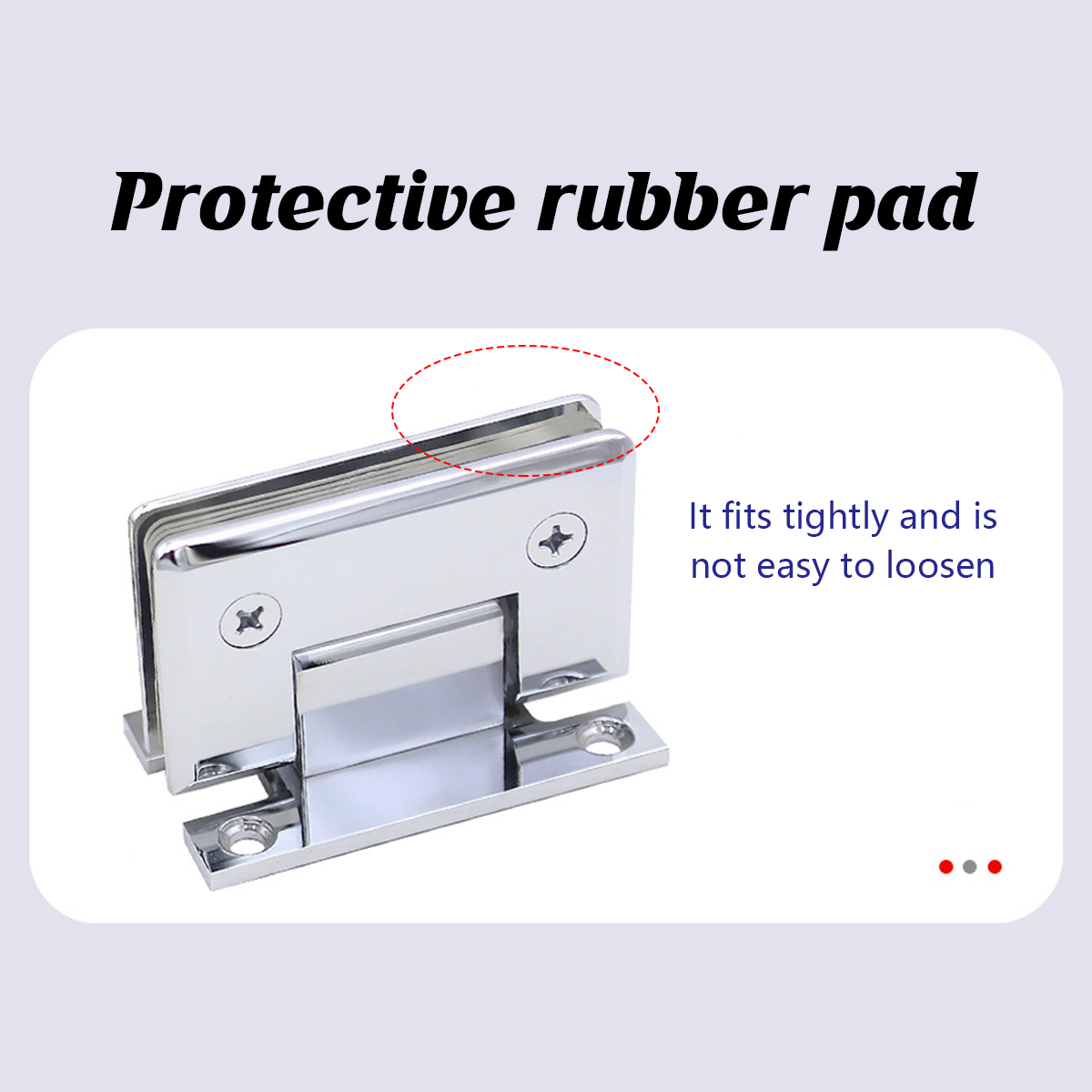 H Shaped 90 Degree Glass Clamp Double Opening Bevel Edge Bathroom Shower Clip - Chrome V528-HINGE-CHROME-994876