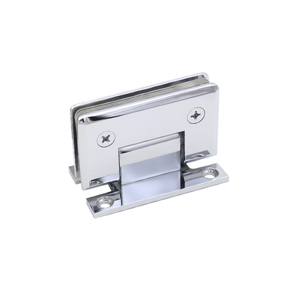 H Shaped 90 Degree Glass Clamp Double Opening Bevel Edge Bathroom Shower Clip - Chrome V528-HINGE-CHROME-994876