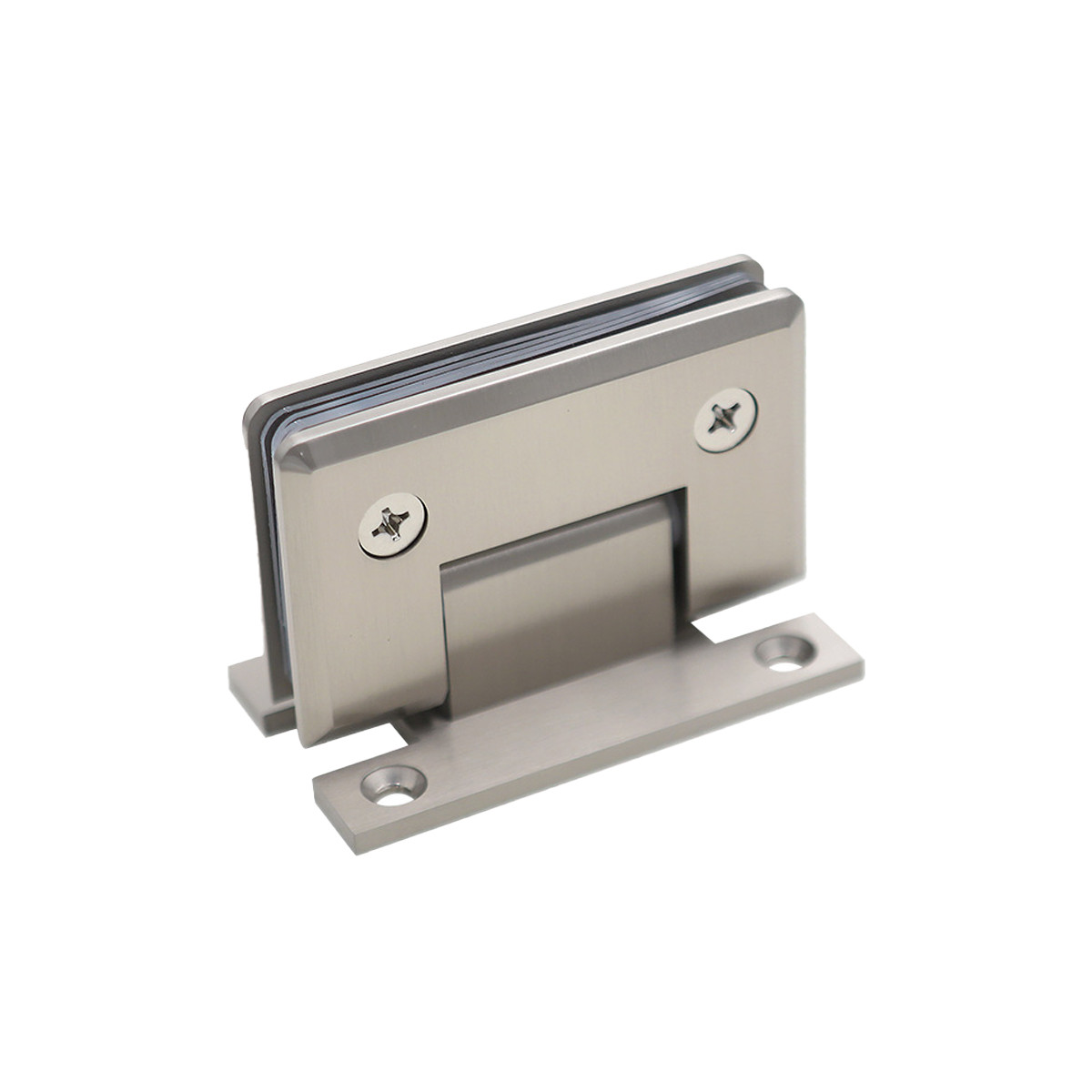 H Shaped 90 Degree Glass Clamp Double Opening Bevel Edge Bathroom Shower Clip - Chrome V528-HINGE-CHROME-994876