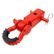 Red Trailer Arm Off Road Rescue Tow Hook Heavy Duty Steel for SUV Road Vehicle V528-HITCH-RECEIVER-RED-YTB-139655