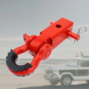 Red Trailer Arm Off Road Rescue Tow Hook Heavy Duty Steel for SUV Road Vehicle V528-HITCH-RECEIVER-RED-YTB-139655