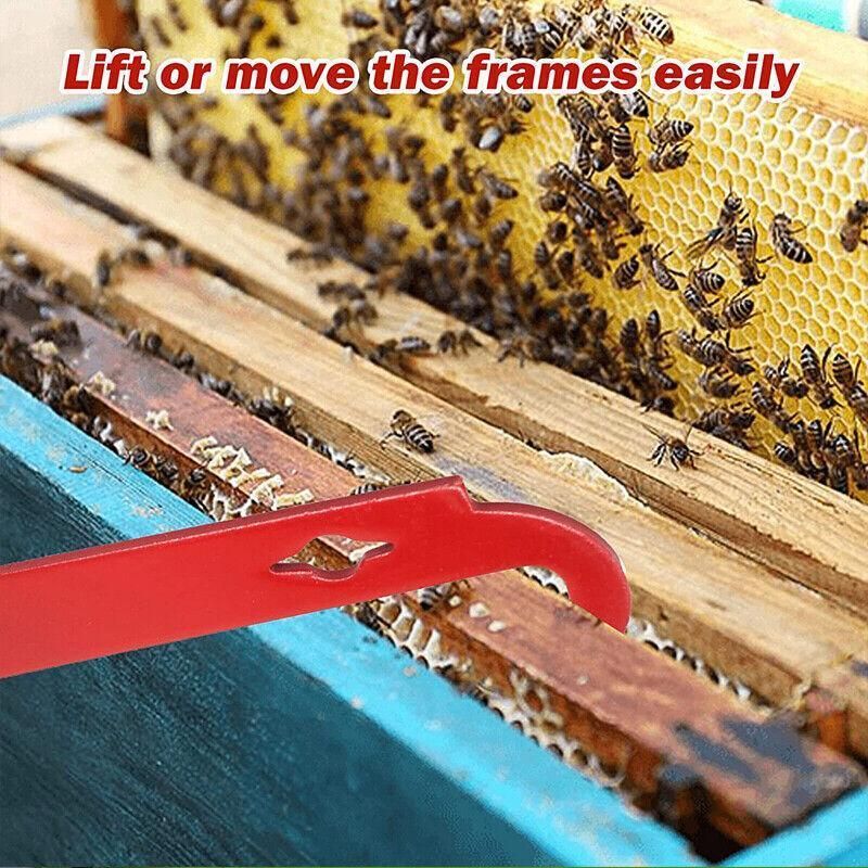 2X Stainless Steel Beekeeping Bee Hive Tools Hook Scraper J Shape Equipment Tool V528-HIVETOOL-2PCS-233609