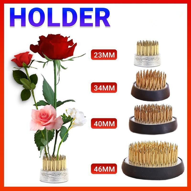Round Flower Base Holder Spiky Frog Fixed Tool Floral Arrange For Ikebana Kenzan V528-HOLDER-34MM-871134