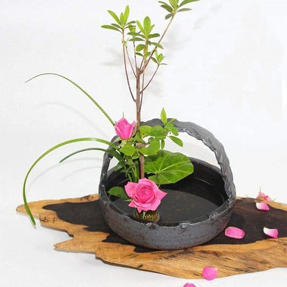 Round Flower Base Holder Spiky Frog Fixed Tool Floral Arrange For Ikebana Kenzan V528-HOLDER-34MM-871134