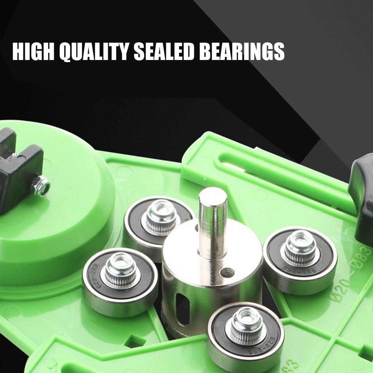 Multifunction Glass Tile Positioning Tool Drill Chuck Marble Hole Punching Tool V528-HOLE-POSITIONER-DOUBLE-668175