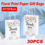 30pcs Printed Gift Bags Holiday Packaging Tote Gift Bags for Christmas Party V528-HOLIDAY-BAG-30PCS-754288