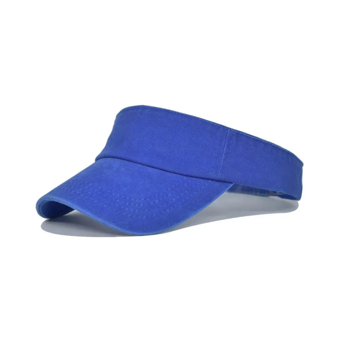 Unisex Summer Denim Sun Visor Cap Breathable Washed Running Hat - Blue V528-HOLLOW-HAT-BLUE-167980
