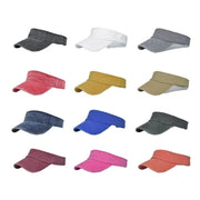 Unisex Summer Denim Sun Visor Cap Breathable Washed Running Hat - Grey V528-HOLLOW-HAT-GREY-343005