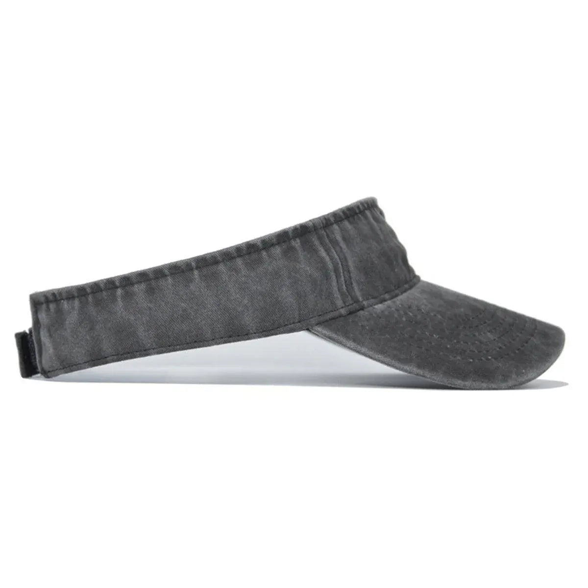 Unisex Summer Denim Sun Visor Cap Breathable Washed Running Hat - Grey V528-HOLLOW-HAT-GREY-343005