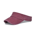 Unisex Summer Denim Sun Visor Cap Breathable Washed Running Hat - Wine Red V528-HOLLOW-HAT-WINE-RED-175814