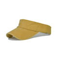 Unisex Summer Denim Sun Visor Cap Breathable Washed Running Hat - Yellow V528-HOLLOW-HAT-YELLOW-206528