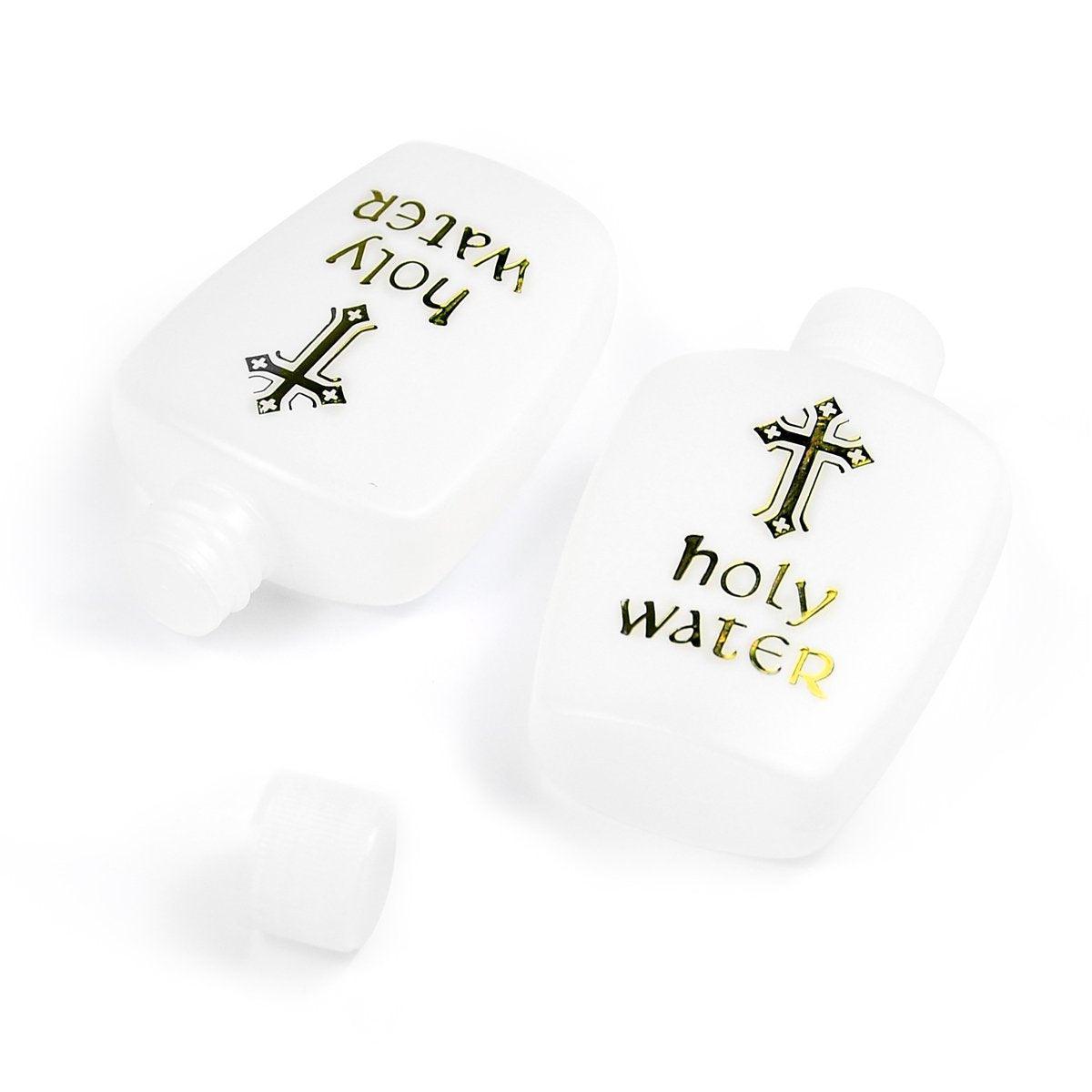 10XHoly Water Bottle Gold For Cross Plastic Portable Holy Water Container Easter V528-HOLY-WATER-BOTTLE-10PCS-802359