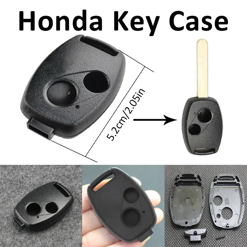 Honda 2 Button Key Shell Replacement Case for Accord Civic CRV Jazz Odyssey V528-HONDACCARKEYHOUSING-2HOLES-825765
