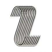 10PCS Steel S Meat Hooks for Beef Pork Lamb Roast Duck BBQ Grill Oven Hanging - L V528-HOOK-L-10PCS-386029