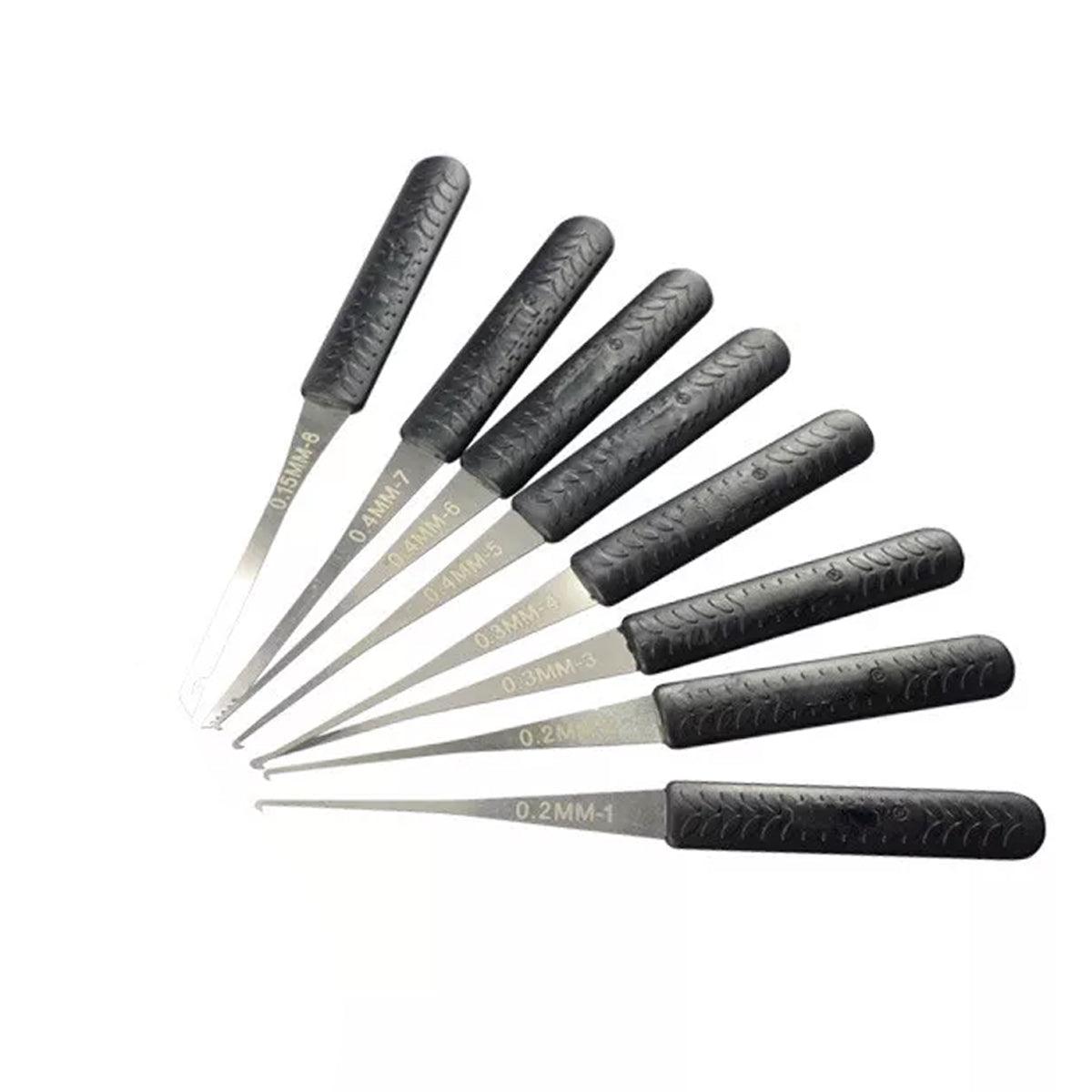 12PCS Kit Hand Lock Broken Key Extractor Removal Remover Hooks Needles Tool V528-HOOKSNEEDLES-12PCS-578128