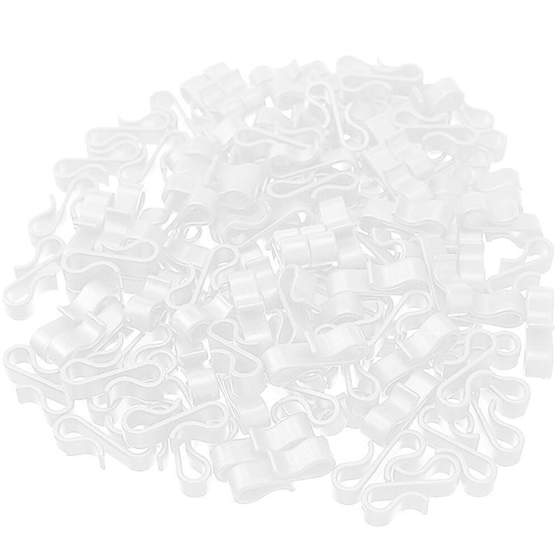 50PCS Led Fairy Lights Gutter Hooks Heavy Duty Clips Party Led Fairy Light - White V528-HOOKUP-WHITE-50PCS-91184