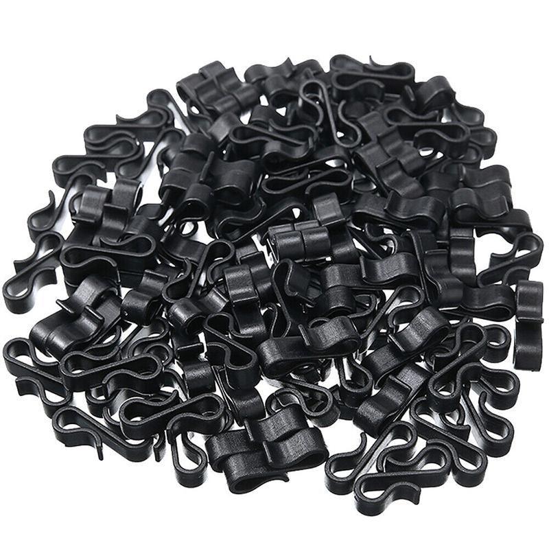 50PCS Led Fairy Lights Gutter Hooks Heavy Duty Clips Party Led Fairy Light - White V528-HOOKUP-WHITE-50PCS-91184