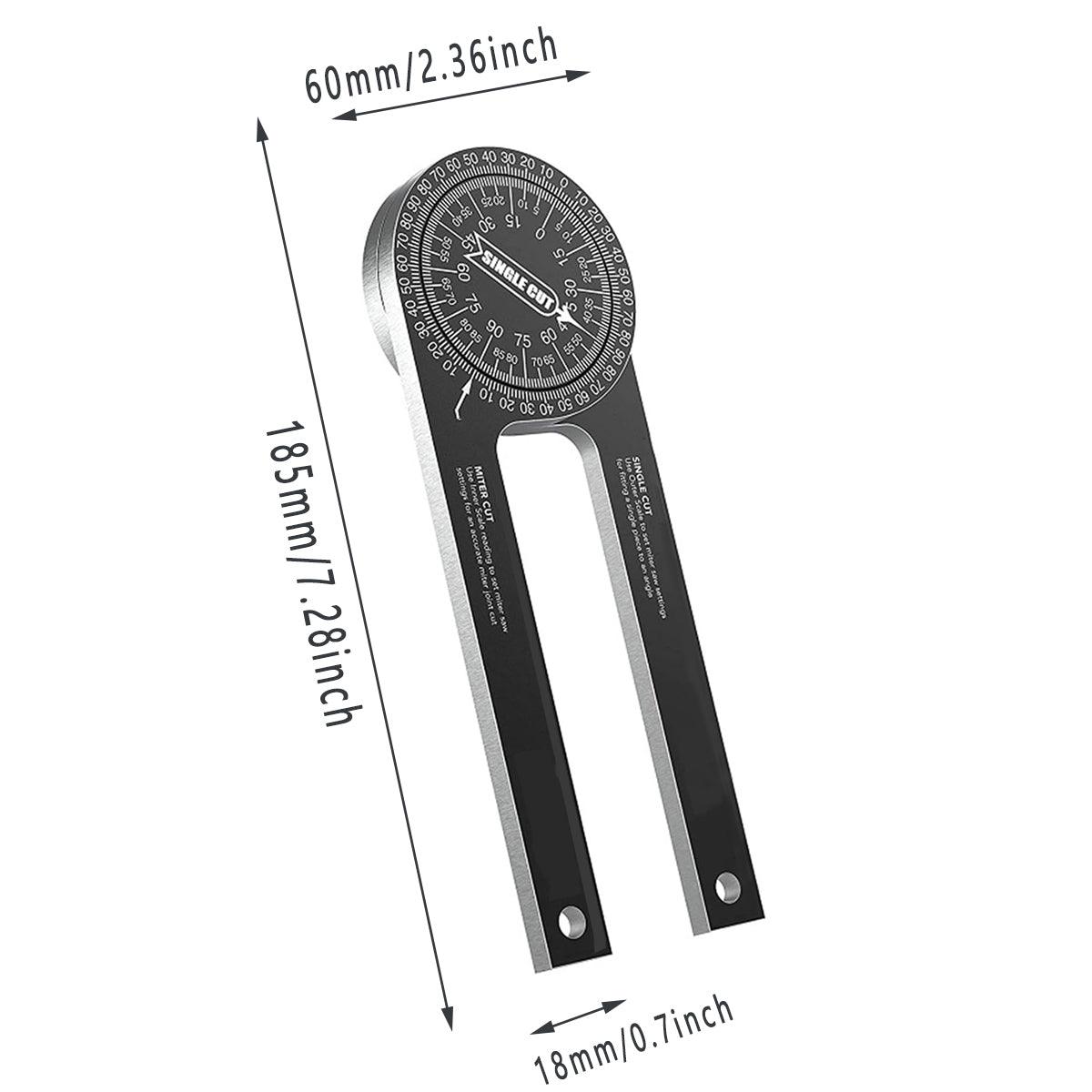 360 Degree Woodworking Protractor Angle Finder Positioning Tool Horizontal Gauge V528-HORIZONTAL-ANGLE-GAUGE-144131
