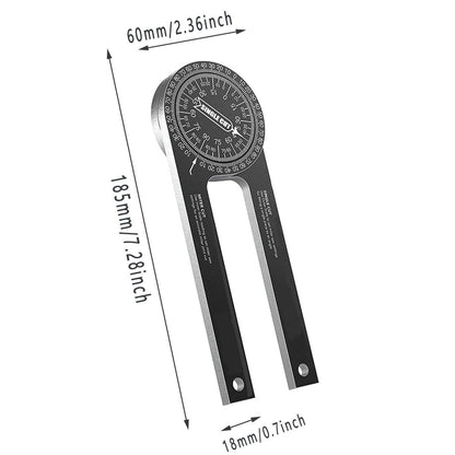 360 Degree Woodworking Protractor Angle Finder Positioning Tool Horizontal Gauge V528-HORIZONTAL-ANGLE-GAUGE-144131
