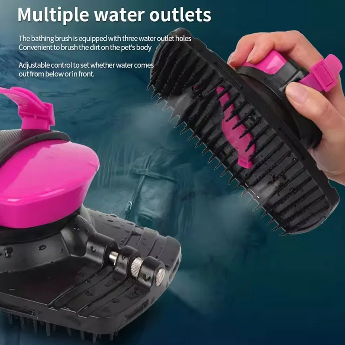 Horse Bath Brush Grooming Massage Comb Soft Bristle Cleaning Tool For Equine Use V528-HORSE-BRUSH-557184