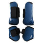 4pcs Show Jumping Horse Leg Warmers Gaiters for Joint Protection Equine Gear - Navy V528-HORSE-GAITERS-NAVY-L-299189
