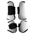 4pcs Show Jumping Horse Leg Warmers Gaiters for Joint Protection Equine Gear - White V528-HORSE-GAITERS-WHITE-L-453411