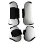 4pcs Show Jumping Horse Leg Warmers Gaiters for Joint Protection Equine Gear - White V528-HORSE-GAITERS-WHITE-L-453411
