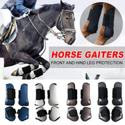 4pcs Show Jumping Horse Leg Warmers Gaiters for Joint Protection Equine Gear - White V528-HORSE-GAITERS-WHITE-L-453411