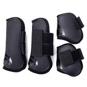 4pcs Show Jumping Horse Leg Warmers Gaiters for Joint Protection Equine Gear - White V528-HORSE-GAITERS-WHITE-L-453411