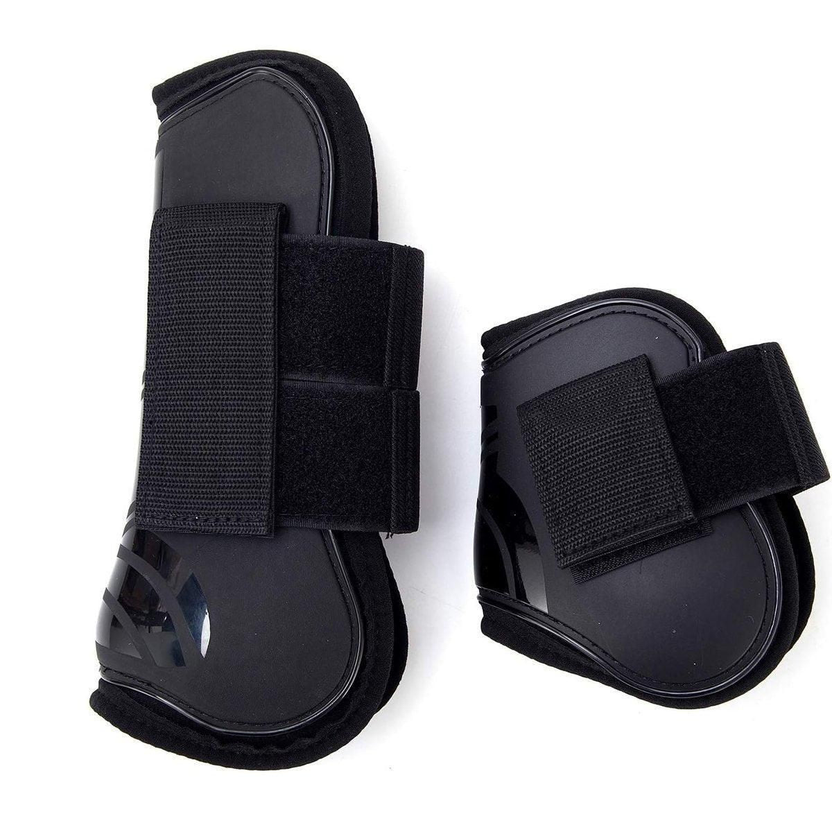 4pcs Show Jumping Horse Leg Warmers Gaiters for Joint Protection Equine Gear - White V528-HORSE-GAITERS-WHITE-L-453411