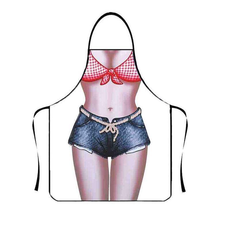 Funny Adult Men Women Novelty Aprons Party Game Cooking Kitchen BBQ Baking - Hot Pants Girl V528-HOTPANTSGIRL-67-483422