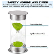 10/15/30 Minute Hourglass Timer Sand Timer for Home Office and Classroom Use - Sky Blue-10min V528-HOURGLASS-BLUE-10M-124878