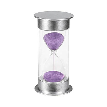 10/15/30 Minute Hourglass Timer Sand Timer for Home Office and Classroom Use - Purple-10min V528-HOURGLASS-PURPLE-10M-964587