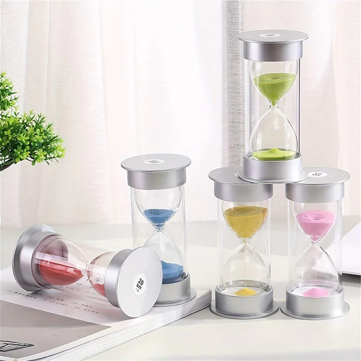 10/15/30 Minute Hourglass Timer Sand Timer for Home Office and Classroom Use - Purple-30min V528-HOURGLASS-PURPLE-30M-722744