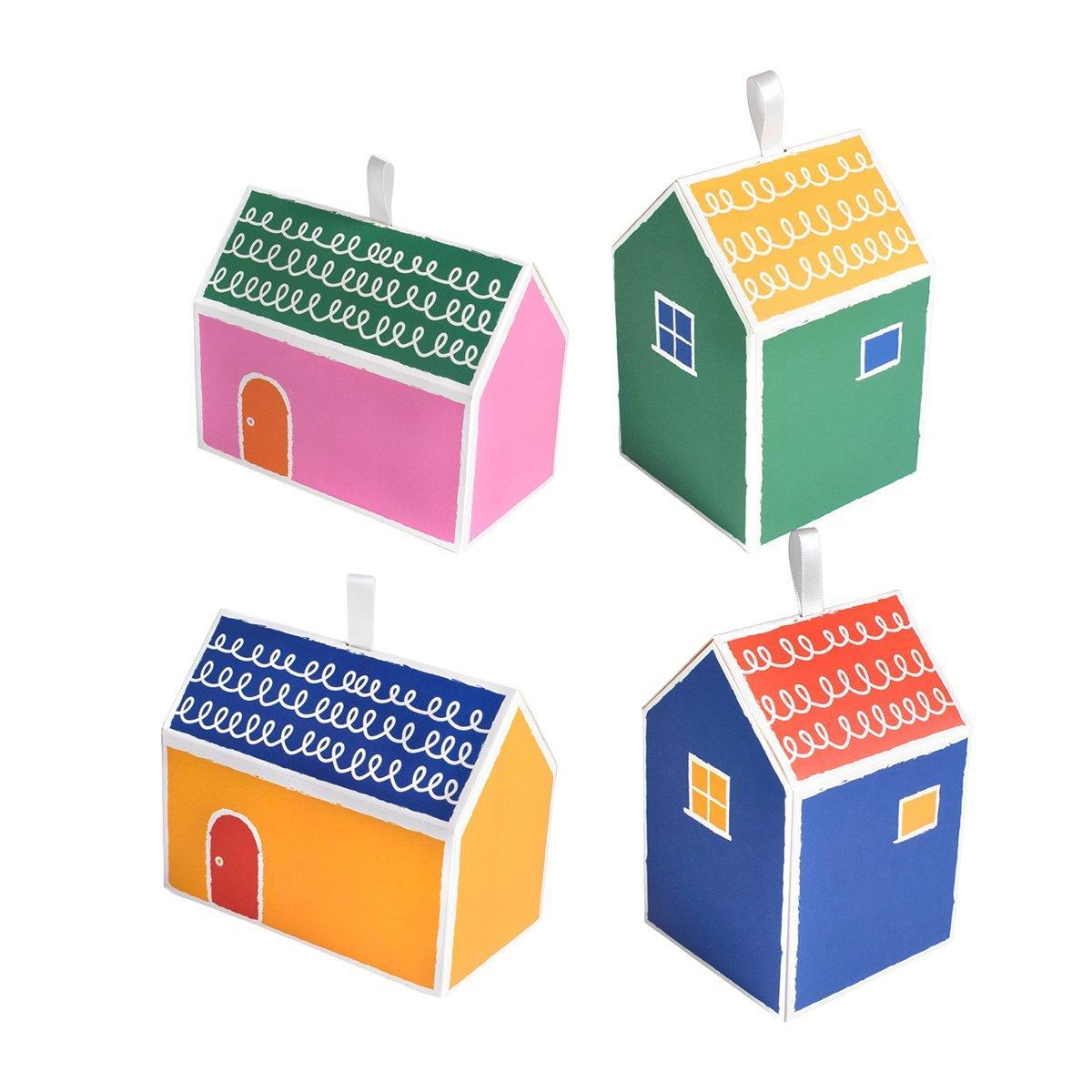 40PCS Colorful Small House Gift Boxes Candy Packing Party Favors Treat Box V528-HOUSE-BOX-40PCS-215961