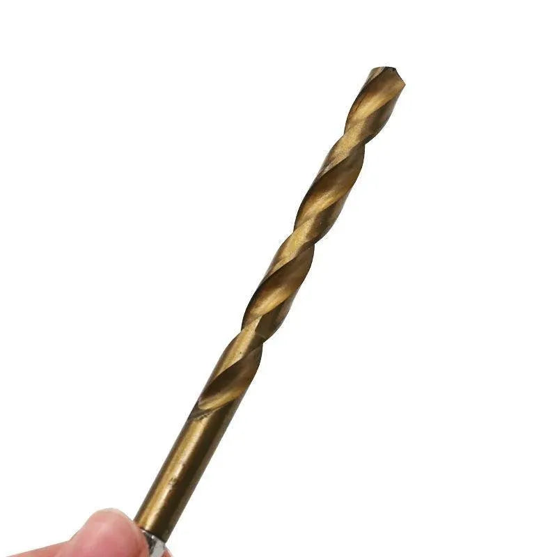 13pcs Quick Change Hss Titanium Drill Bits Hex Shank Set Soft Metal Wood Timber V528-HSSTITANIUM-13PCS-651876