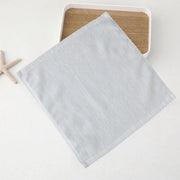 6PCS Hotel Cotton Face Towel White Soft Square Cloth Beauty Salon KTV Thick Wash - 32x32cm-Pearl satin-60g V528-HT-60G-32-32-6PCS-898566