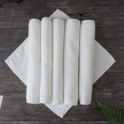 6PCS Hotel Cotton Face Towel White Soft Square Cloth Beauty Salon KTV Thick Wash - 35x35cm-Patternless-70g V528-HT-70G-35-35-6PCS-318866