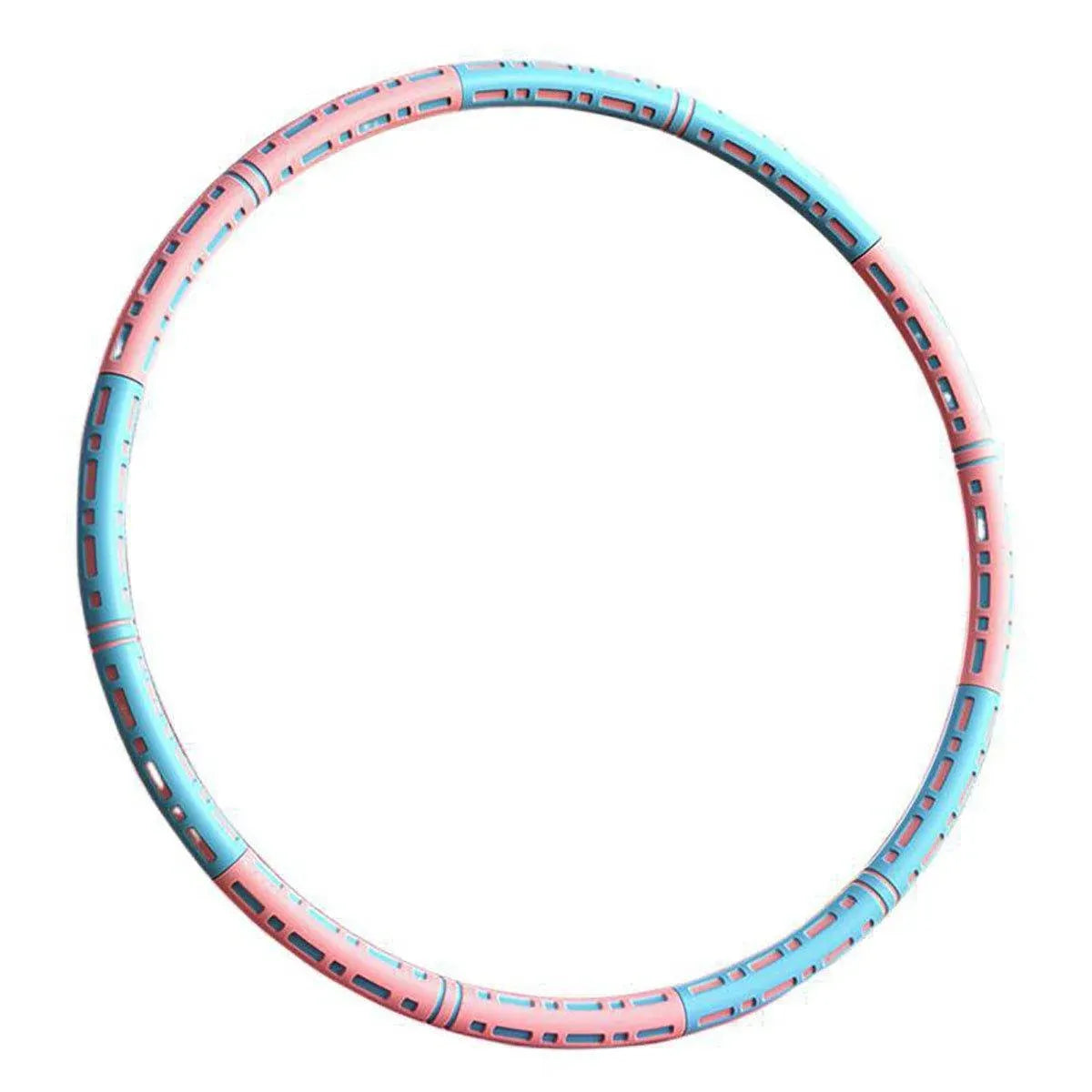 Detachable Weighted Hula Hoop Fitness Equipment for Home Exercise Use - Blue Pink V528-HULA-HOOP-BLUE-PINK-633612