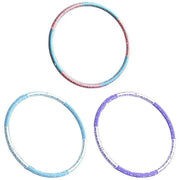 Detachable Weighted Hula Hoop Fitness Equipment for Home Exercise Use - Blue Pink V528-HULA-HOOP-BLUE-PINK-633612