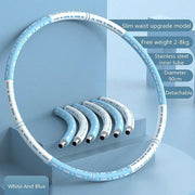 Detachable Weighted Hula Hoop Fitness Equipment for Home Exercise Use - Blue Pink V528-HULA-HOOP-BLUE-PINK-633612