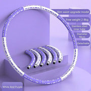 Detachable Weighted Hula Hoop Fitness Equipment for Home Exercise Use - Blue Pink V528-HULA-HOOP-BLUE-PINK-633612