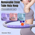 Detachable Weighted Hula Hoop Fitness Equipment for Home Exercise Use - Blue White V528-HULA-HOOP-BLUE-WHITE-325697
