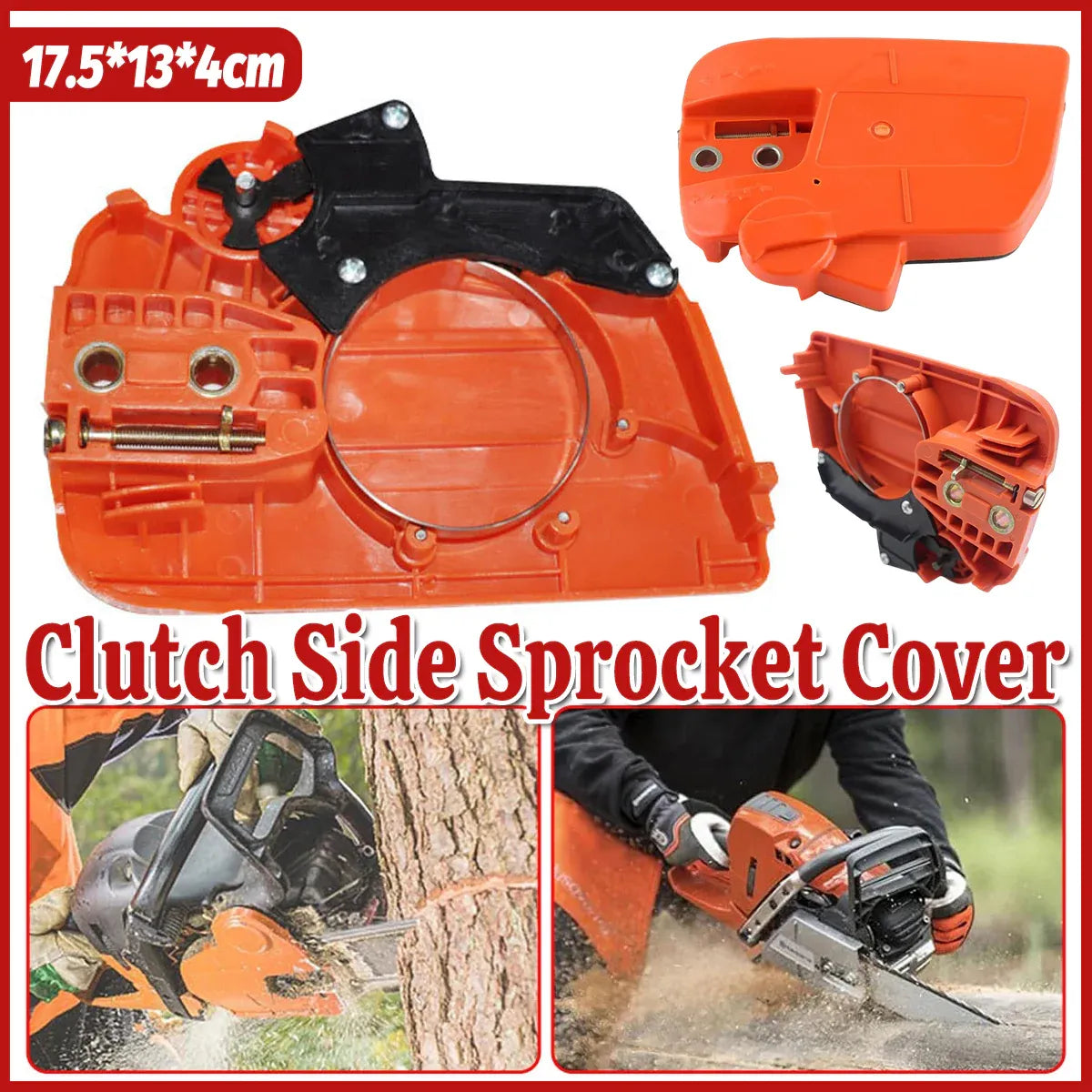 For Husqvarna 235E/236/240 Clutch Side Sprocket Cover Brake Chainsaw Parts L V528-HUSQVARNA-132516