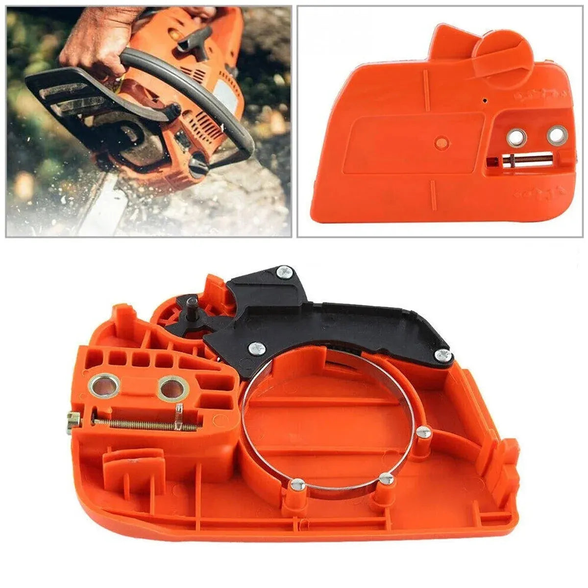 For Husqvarna 235E/236/240 Clutch Side Sprocket Cover Brake Chainsaw Parts L V528-HUSQVARNA-132516