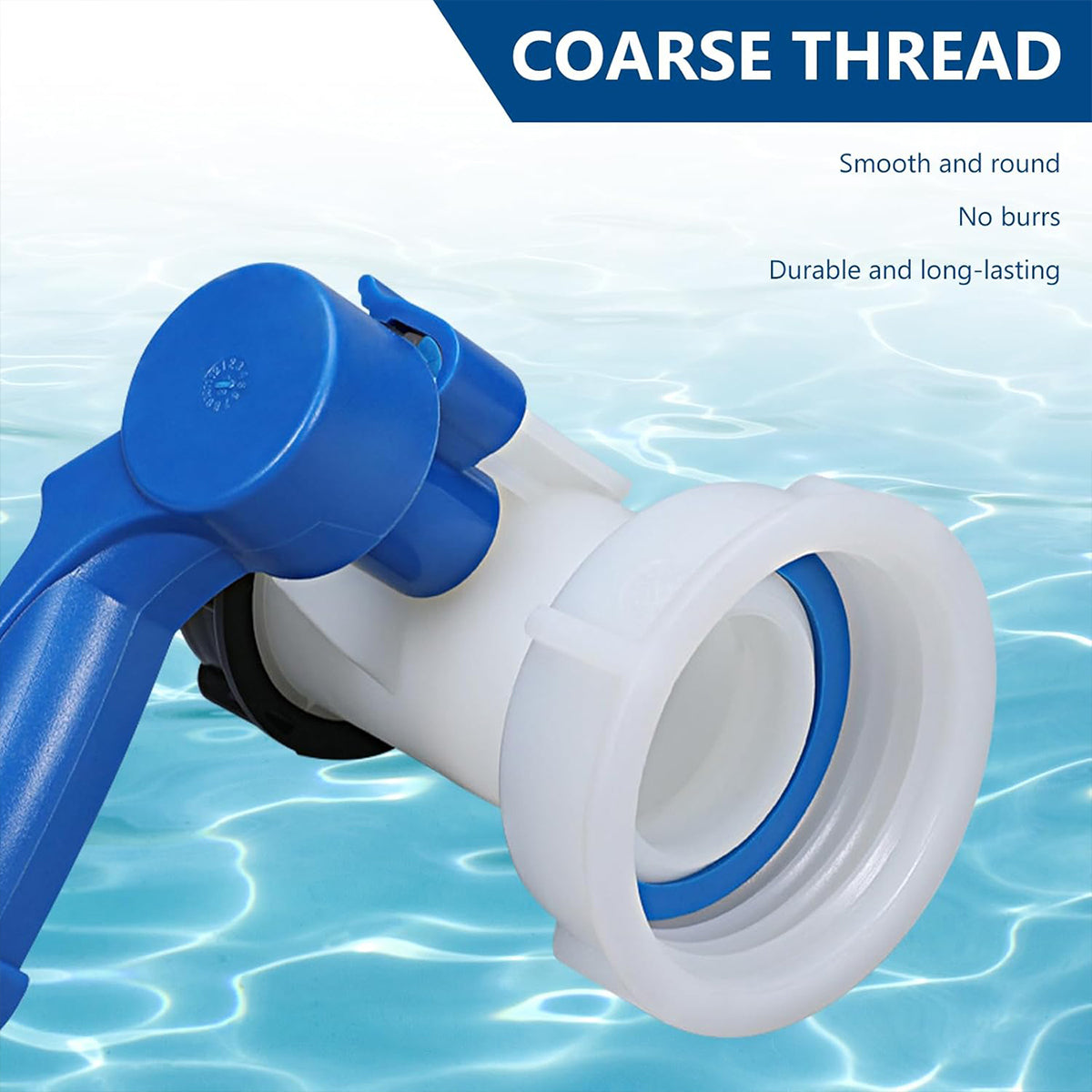 IBC Tank Valve Fittings DN40 Ball Valve Butterfly Valve Barrel Adapter 1000L V528-IBC-TANK-VALVE-DN40-SLYT-62MM-838633