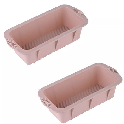 2pcs Large Capacity Ice Cube Tray Mold Rectangle Silicone Ice Grid Maker Kitchen - Blue V528-ICE-2PCS-BLUE-989182