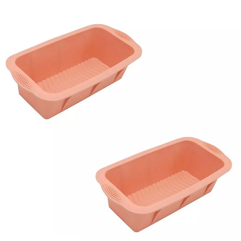 2pcs Large Capacity Ice Cube Tray Mold Rectangle Silicone Ice Grid Maker Kitchen - Grey V528-ICE-2PCS-GREY-438010